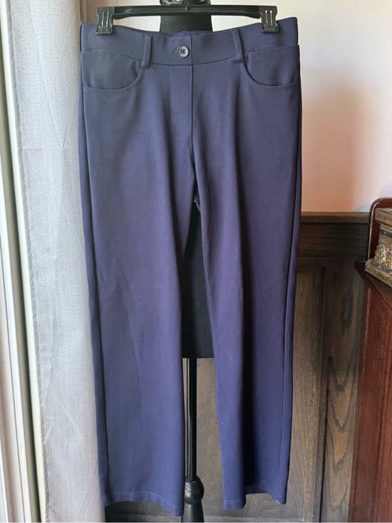 Betabrand Pants - Betabrand Straight-Leg Ponte Pants in Navy
